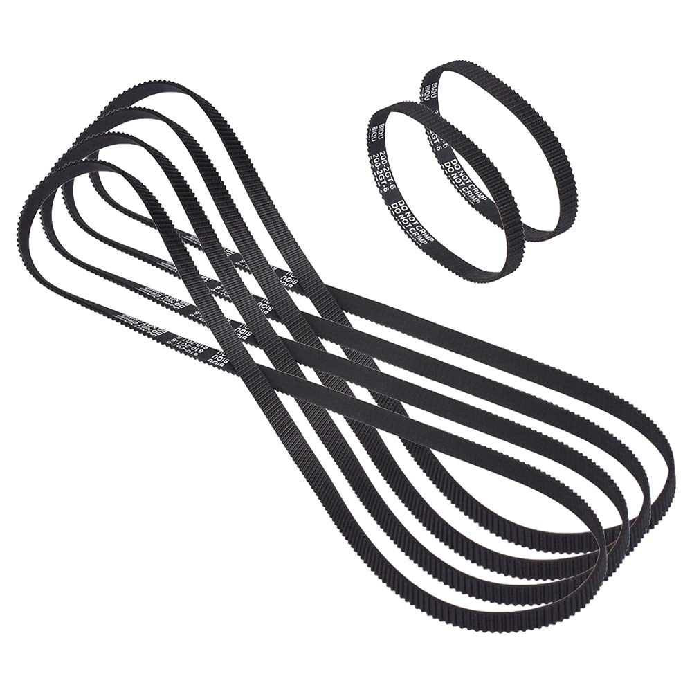 10pcs GT2 Timing Belt Perimeter 200/400/610mm Width 6mm Teeth Closed