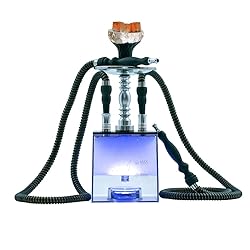 2 Hose Hookah Set With Travel Case Clean