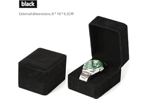 Watch Box Fashion Velvet Round Corner Smartwatch Clock Storage Case Jewelry Accessories Business Packaging Boxes