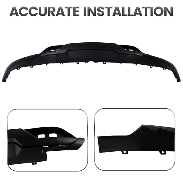 FRONT BUMPER LOWER VALANCE COMPATIBLE WITH CHEVROLET CHEVY SILVERADO 2016-2019 1500 LD W/TOW HOOKS HOLES REPLACE 84029773 GM1015134C