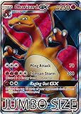 Charizard GX Jumbo Card - SM 60 - Full Art Holo Foil - Charizard GX Box Premium Collection Promo