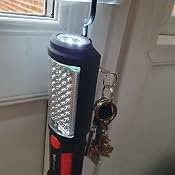 Wolfteeth Lampada Da Lavoro LED 36+5 Luci - Torcia Portatile Per Garage, Campeggio, Officina - Con Base Magnetica, Gancio E Supporto Regolabile 360° - Funziona Con 3 Batterie AA - 4