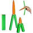 ZABEES Carrot knife butterfly knife decompression toy Butterfly Knife Practice Prop (Big+Small)