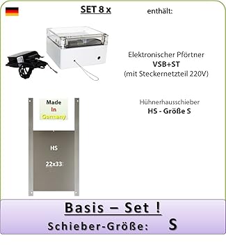 Portier Electronique De Poulailler Vsbb Avec Alimentation Secteur Et