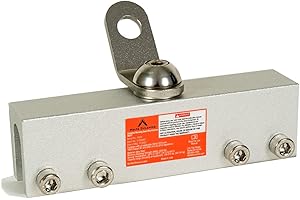 Malta Dynamics Fall Protection Roof Anchor – Stainless Steel Roof Clamp with 360° Swivel, Easy to Install Fall Arrest System 