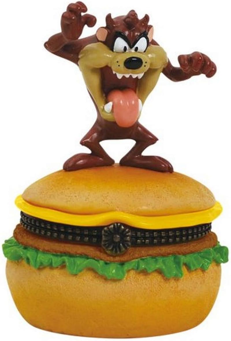 Westland Giftware Looney Tunes Hinged Box, 3.5-Inch High, Taz Hamburger