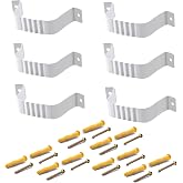 VYH Downspout Adapter Gutter Downspout Strap 3x4 Leader Strap 3x4 6pcs (White)