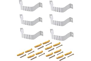 VYH Downspout Adapter Gutter Downspout Strap 3x4 Leader Strap 3x4 6pcs (White)