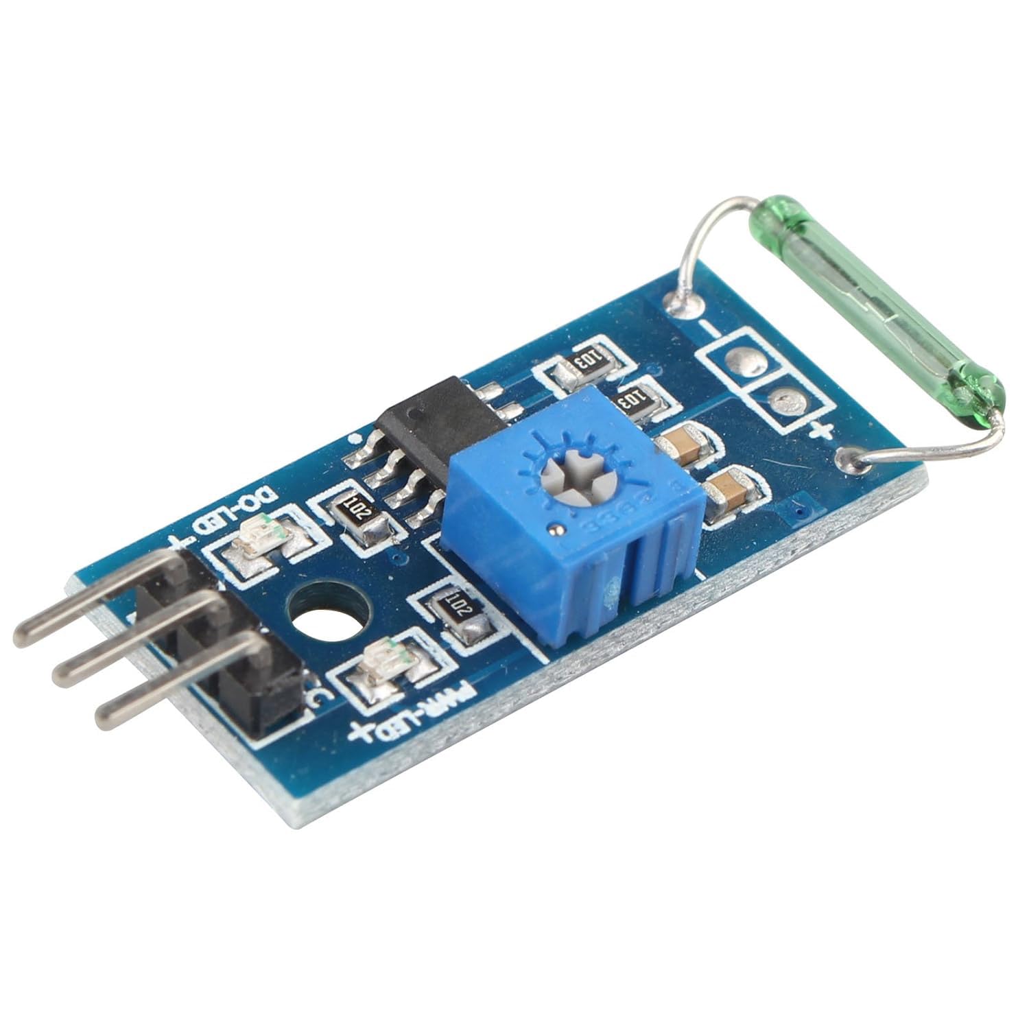 HALJIA Reed Sensor Module Magnetron Module Reed Switch MagSwitch Compatible with Arduino