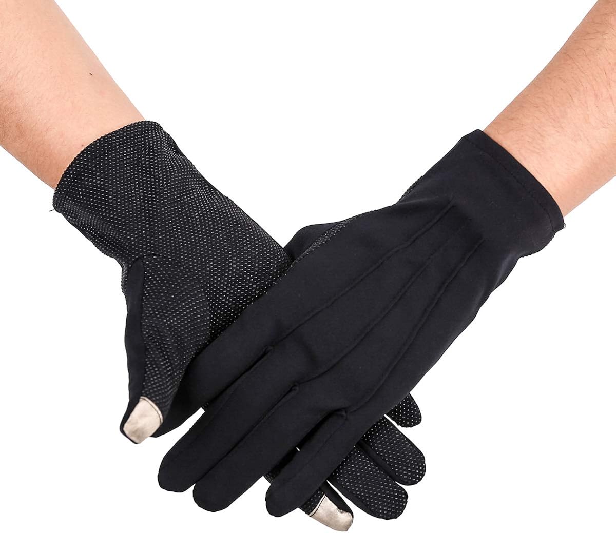 Gants Blancs Courts Antidérapants Unisexe - Pour Smoking, événements Formels Ou Travail De Précision - Taille Unique Ajustable