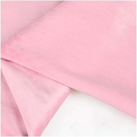 Amazon Co Jp ベルベット生地 厚みのあるマットぬいぐるみベルベットテキスタイルティッシュ カーテンピローソファドレスdiy生地手縫い Color Barbie Powder Size 300cmx150cm ホーム キッチン