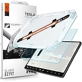 Spigen AluminaCore Screen Protector Tempered Glass [GlasTR EZ FIT] designed for Tesla Model 3(2024-2026), Model Y Standard (2