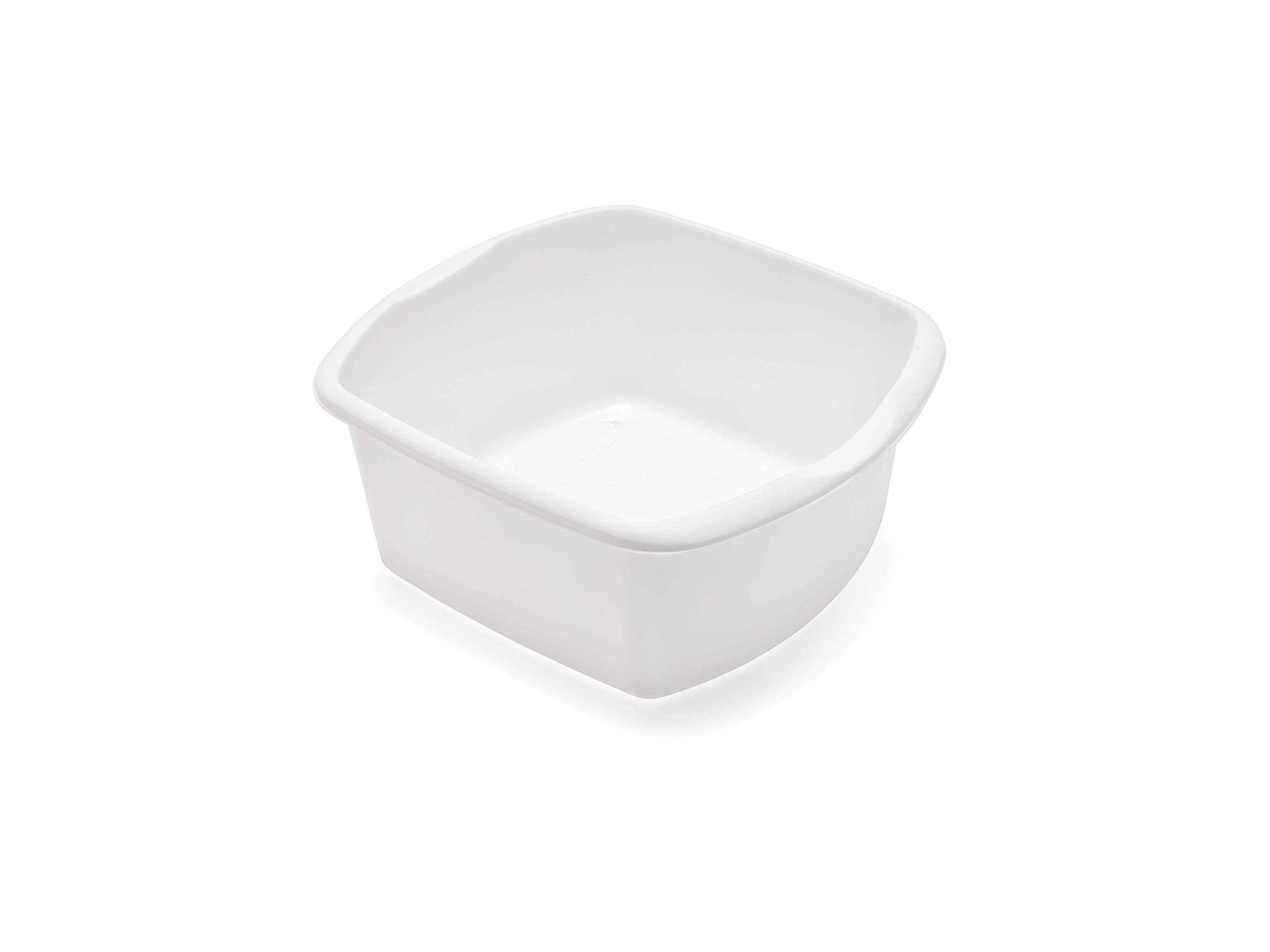 Addis 518084 Small Rectangular Washing Up Bowl, White, 8 ltr
