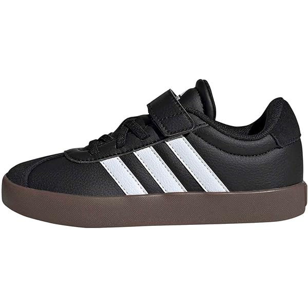 Amazon.com | adidas Women's VL Court Sneakers, Core Black Cloud White Gum,  9.5 UK, 11 | Fashion Sneakers