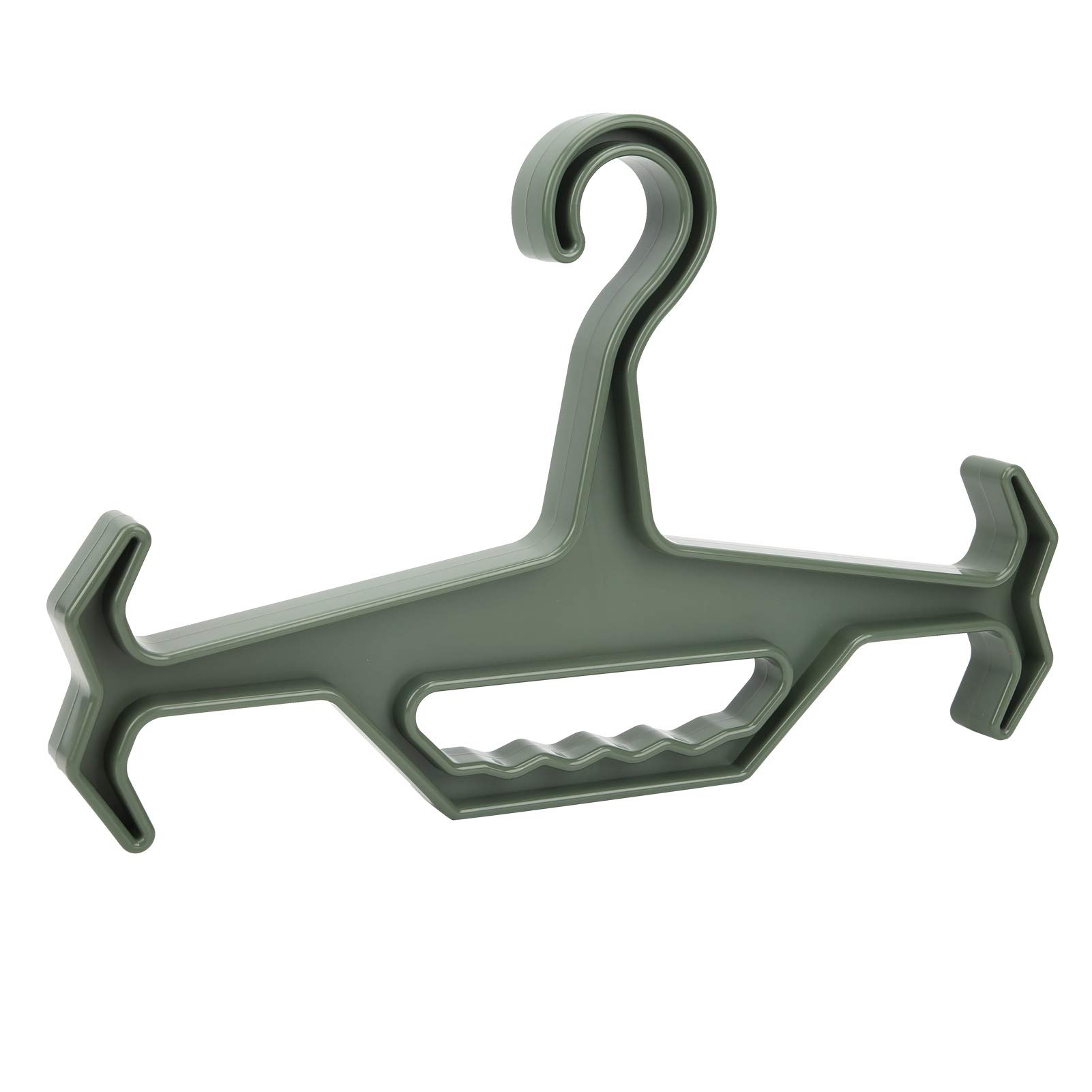 Heavy Duty Tactical Hanger, Airsoft Chest Rig Hunting Gear Coat Hanger Swat Vest Police Load Capacity Portable Durable Plate Carrier For Outdoor Hang Scuba Wear Survival Equipment Green