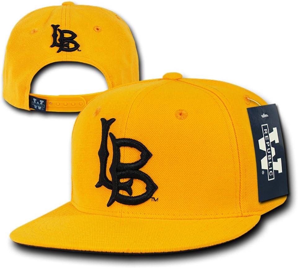 W Republic The Freshman, College Snapbacks (Long Beach State, Gold)