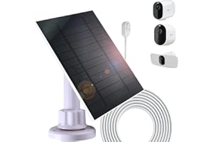 Arlo Solar Panel Charger Compatible with Arlo Pro 3 Floodlight/Pro 4 XL/Pro 5S 2K/Ultra/Ultra 2 Camera,10Ft Waterproof Magnet