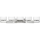 Hinkley Lanza Contemporary Modern Five Light 300W G9 Bathroom Vanity Fixture, Antique Nickel