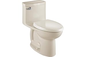 American Standard 2403128.222 Compact Cadet 3-FloWise Tall Height 1-Piece 1.28 GPF Single Flush Elongated Toilet with Seat, Linen