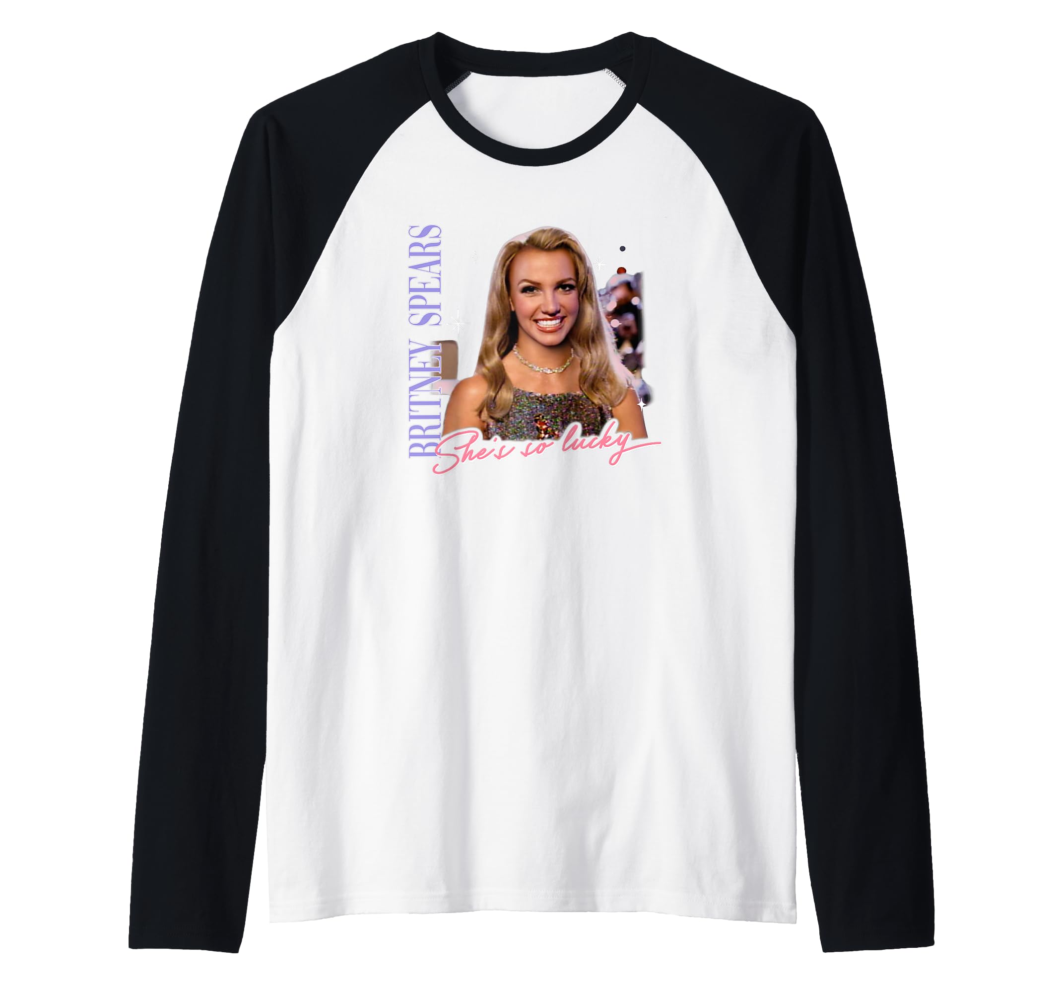 Britney Spears - She's So Lucky Raglan Baseball Tee