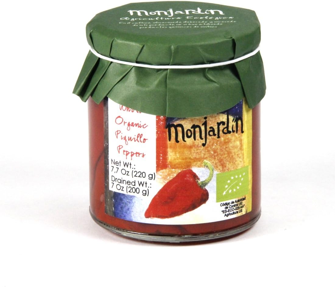 Monjardin Organic Fire-Roasted Piquillo Peppers (7 oz/200 g)