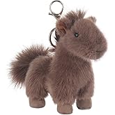 Apricot Lamb Wild Horse Cute Keychain, Soft Stuffed Plush Keychain Toys for Kids’ Backpack, Purse, 5.2 Inches