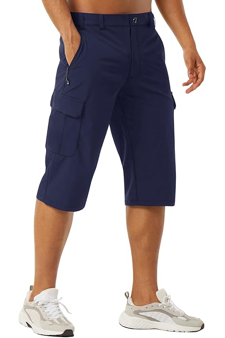 Cargo Pants For Men X RAY Men's Belted Cargo Long Shorts 18