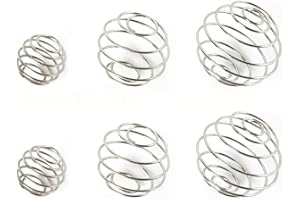 6-Pack Protein Shaker Balls Set – 3 Sizes Stainless Steel Whisk Balls for Shaker Bottles, Blender Balls for Smoothie, Protein
