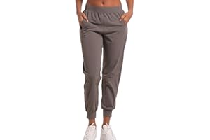 APWKL Women’s Jogger Pants Lightweight Sweatpants with Pockets Track Pants Tapered Cuff Quick Dry Athletic Casual Lounge