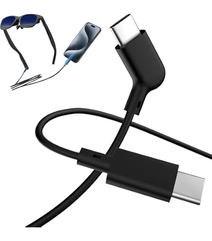 XREAL C-C Cable, 0.8m 2.6ft USB-C to USB-C Video Output, High