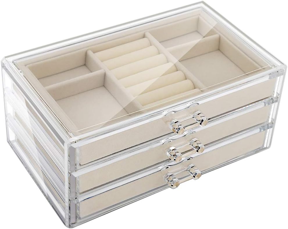 Drawers Velvet Jewelry Organizer 