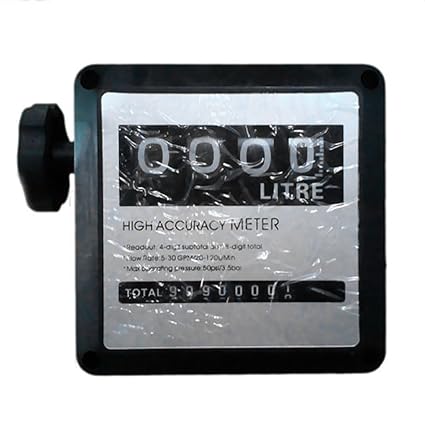 Segolike 1 Digital Petrol Diesel Fuel Oil Turbine Flow Meter Counter Accuracy 1%