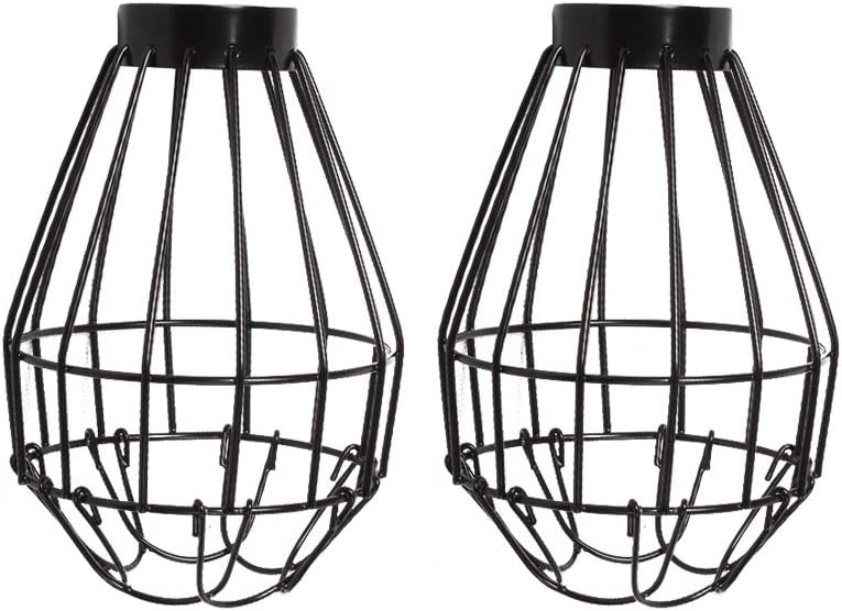 KEBY 2PCS Bulb Guard Lampshade Antiscalding Reptile Heat Lamp Mesh