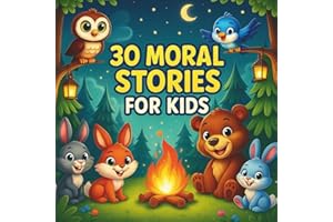 30 Moral Stories for Kids: Fun Tales About Friendship, Kindness, and Life Lessons: Inspiring Short Stories with Questions to Encourage Conversations and Values for Ages 3-6