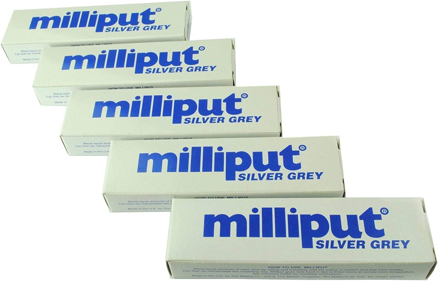 Milliput Epoxy Putty, Silver/Grey (5)