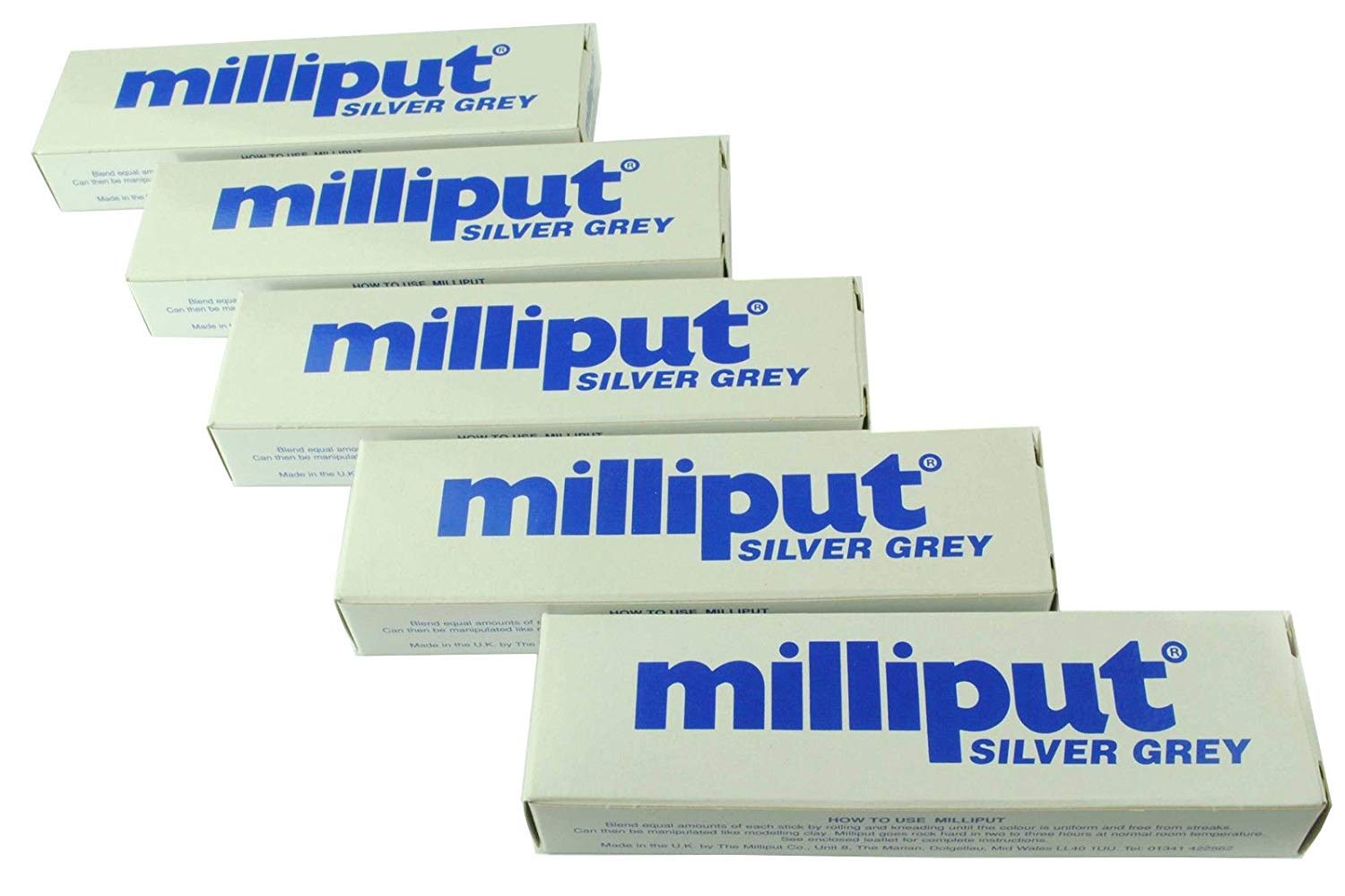 Milliput Epoxy Putty, Silver/Grey (5)