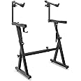 PYLE Heavy-Duty Multi-Functional Music Stand - Z Style & Portable, 2nd Tier, Height & with Adjustment, Digital Keyboard Stand, Rack Case w/Ergonomic Design, for Home Studio etc. - Pyle PKST2TZ , black