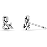 Boma Jewelry Sterling Silver & Ampersand Stud Earrings