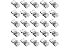 Yourkar 25 PCS Trailer Frame Wire Clips, 0.72"/18mm Steel Trailer Wiring Clips for Automotive Wires Management, Cable Organization for Boat Trailer, Fishing Boat, Car Accessories