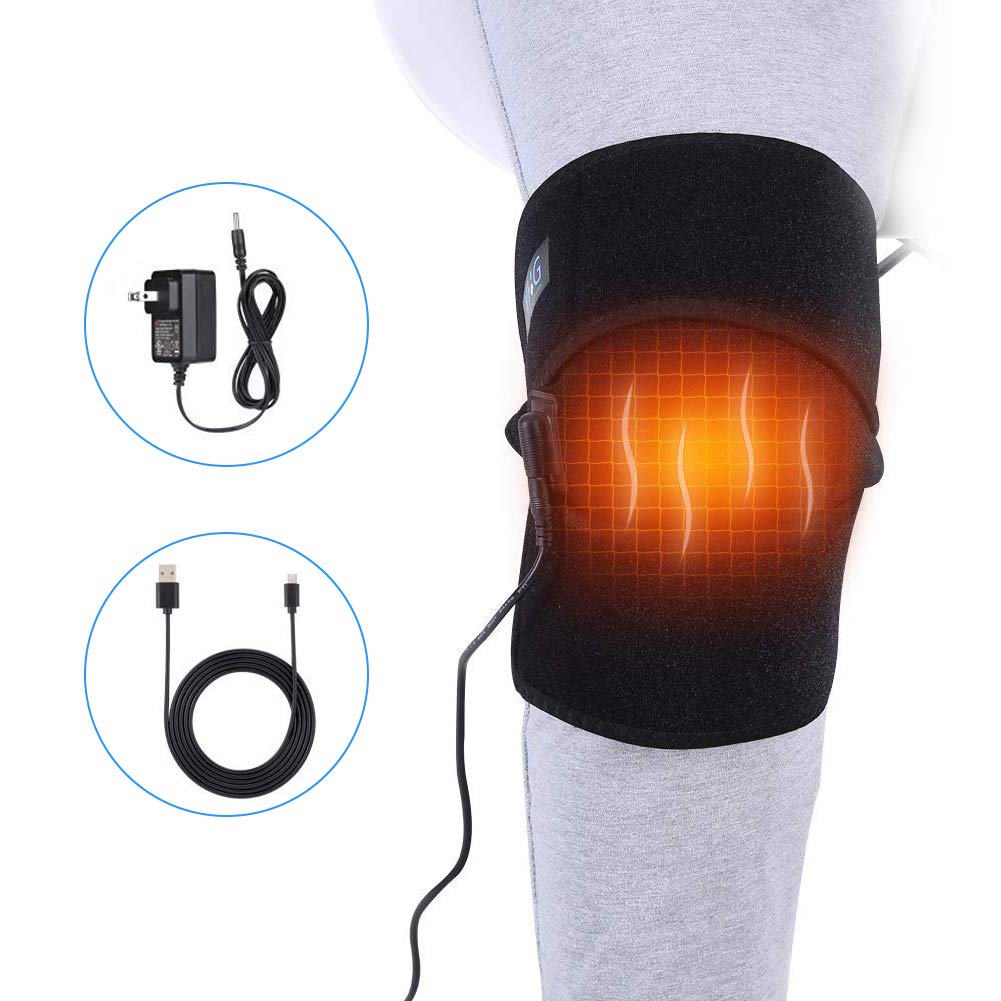 DOACT Heat Knee Brace for Hot or Cold Therapy, USB Heating Knee Pad