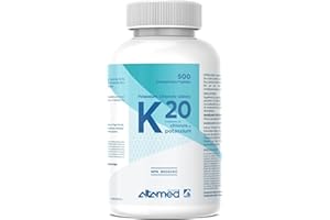 Altamed K20 Potassium Tablet Supplement 500 Count Supports Normal Muscle Function Balance and Daily Potassium Intake for Adul