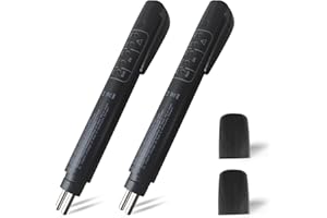 USTOPF1T 2PCS Brake Fluid Test Pen, Automotive Brake Fluid Test Pen, Automotive Diagnostic Test Tool with 5 LEDs, Automotive Brake Diagnostic Test Tool for DOT3 DOT4 Brake Fluid