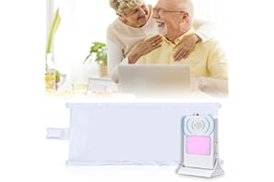 FLORYEXN Bed Sensor Pad & Pager for Elderly Dementia Patients Caregiver Bed Alarm with 32" x 13" Motion Sensor Pad Fall Prevention for Elderly (Bed Pad)