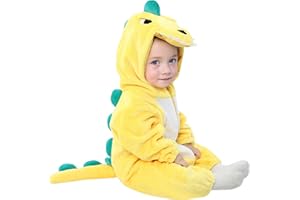TONWHAR Unisex-Baby Animal Costume Kids' & Toddlers' Winter Hooded Romper Dress Up Jumpsuit