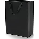 MOXARYSU Extra Large Black Gift Bags: 16x6x12 Inch 3pcs Gift Bags With Handles Bulk For Party Shopping Birthday Wedding