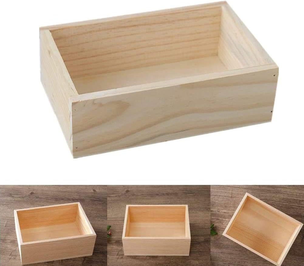 Milopon Aufbewahrungskiste Holzkiste Holzbox Ordnungsbox Vintage Dekokiste Allzweckkiste Holzkasten