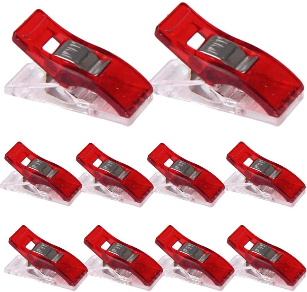m·kvfa 10 PCS Sewing Clips, Colorful Sewing Craft Quilt