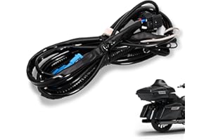 WOWTK Trunk Tour Luggage Pack Wiring Harness Kit fits for Harley Touring, Road Glide, Road King, Electra & Street Glide 2014-2023