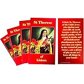 Westmon Works St Therese of Lisieux Holy Card Set with Saint Prayer Made in the USA, Pack of 10