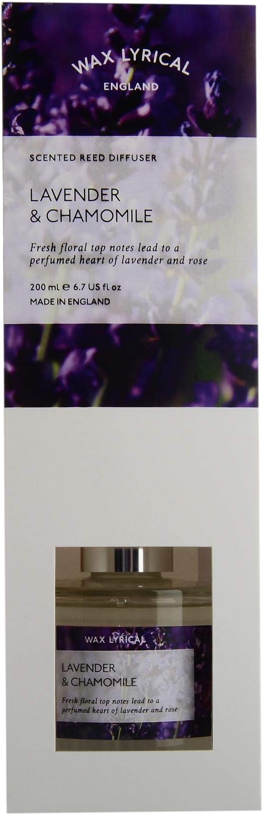 Wax Lyrical 200ml Scented Reed Diffuser Lavender & Chamomile Fragrance
